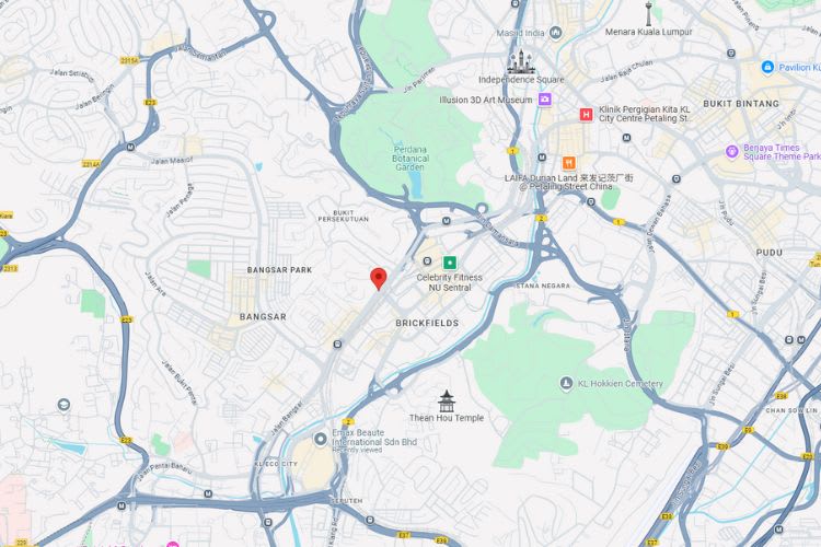 Jalan Bangsar, Kuala Lumpur (next to KL Sentral)