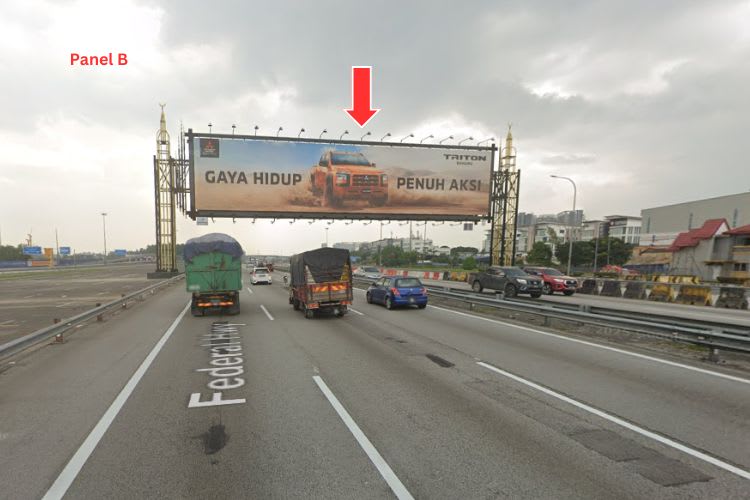 Day View - Giant Gantry Billboard at Federal Highway KM19.8, Shah Alam, Selangor (between Shah Alam & Subang)