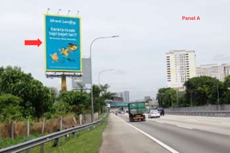 2 Sided Vertical Unipole Billboard at NSE KM308.4, Seri Kembangan, Selangor