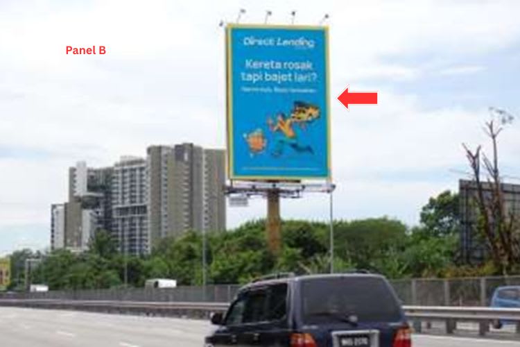 Vertical Unipole Billboard at NSE KM308.4, Seri Kembangan, Selangor