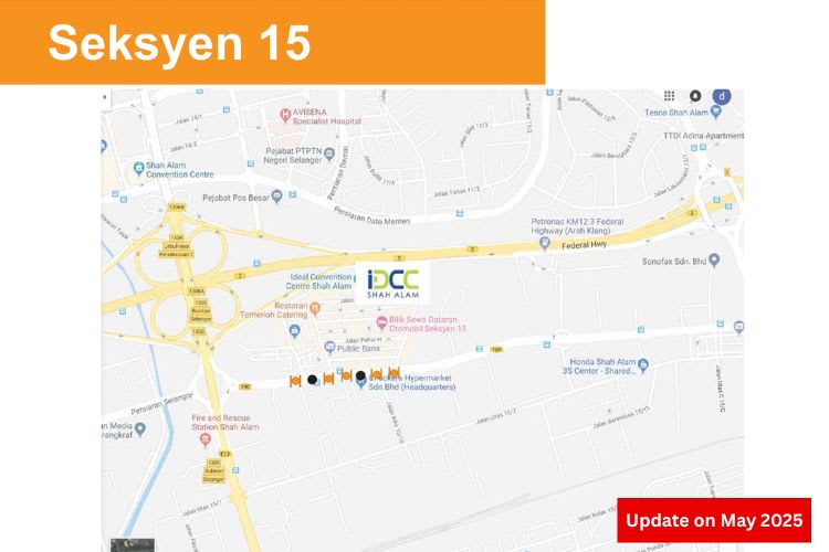 Persiaran Selangor near Checkers Hypermarket, Seksyen 15, Shah Alam, Selangor