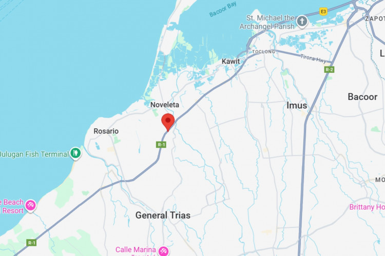 Map - Horizontal Rooftop Billboard at Antero Soriano Highway, Bacao II, General Trias, Cavite (on top of Star Hotel Building)