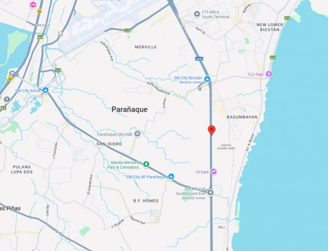 Map - Horizontal Free Standing Billboard at Km.17 East Service Road, (SLEX Bicutan), Paranaque, Metro Manila (Visible via SLEX and skyway, near SM Bicutan)