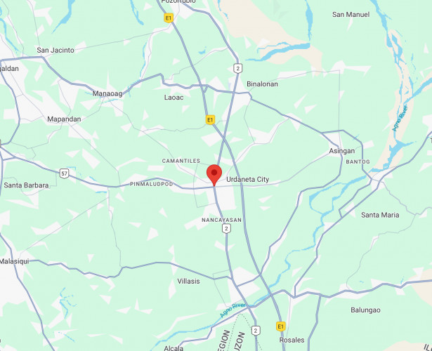 Map - Vertical Rooftop Billboard at Sison Bldg., McArthur Highway, Urdaneta, Pangasinan (On top of Sison Bldg.)