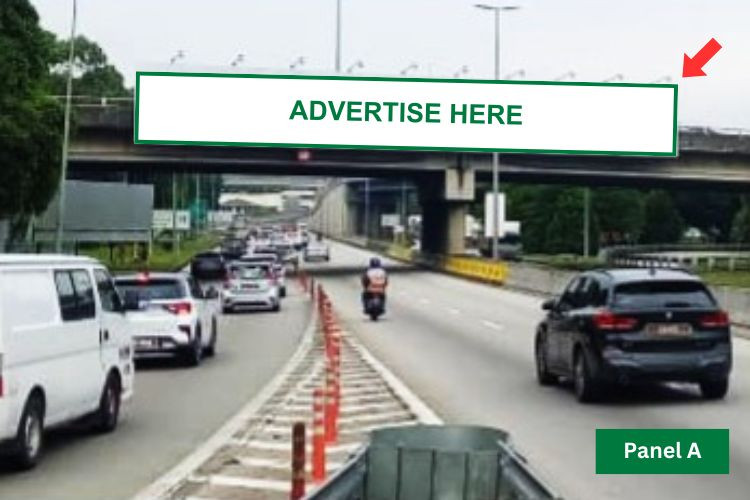 2 Sided Overhead Bridge Billboard at LDP Highway KMS4.2 & KMS4.3, Puchong, Selangor (near Tractors Malaysia)