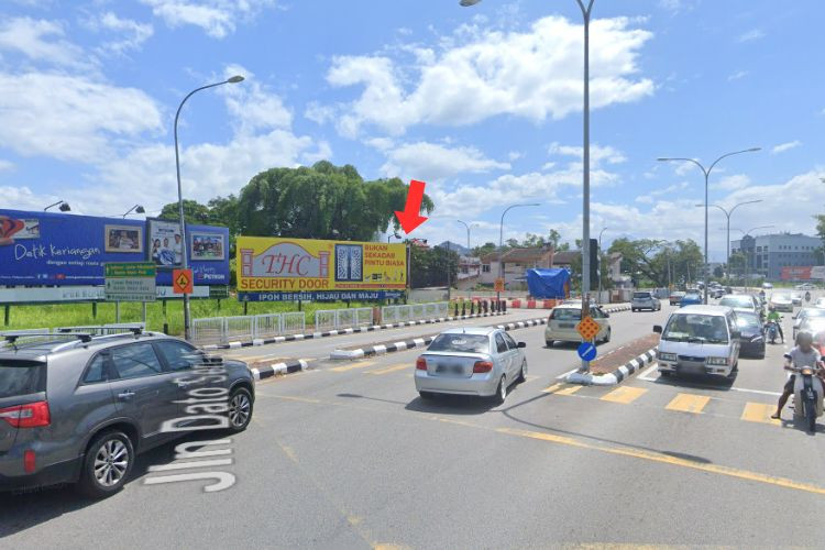 1 Panel Free Standing Billboard at Jalan Hospital / Jalan Ghazali, Ipoh, Perak (near Angsana Ipoh Mall)