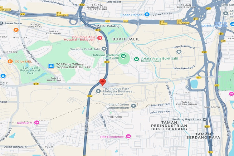 Lebuhraya Bukit Jalil, Bukit Jalil, Kuala Lumpur (Near Technology Park Malaysia)