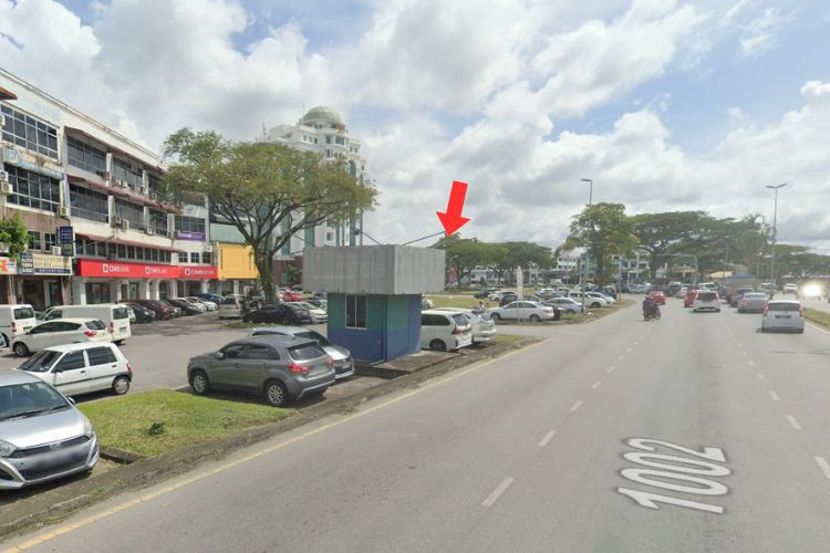 4 Panel Parking Booth Billboard at Central Park Commercial Centre, Third Mile, Jalan Rock, Kuching, Sarawak (4 panels)