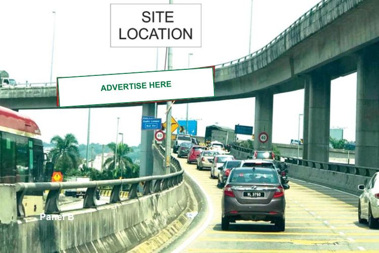 1 Sided Overhead Bridge Billboard at SILK Highway, Seri Kembangan, Selangor (towards BESRAYA Highway)