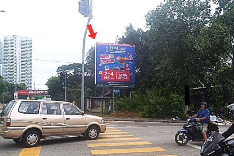 1 Sided Minipole Billboard at Jalan Jelutong / Jalan Sungai Pinang, George Town, Penang (to highway)