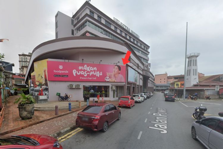 1 Panel Horizontal Wall-Banner Billboard at Jalan Khoo Huan Yeang, Kuching, Sarawak (attached to Electra House)