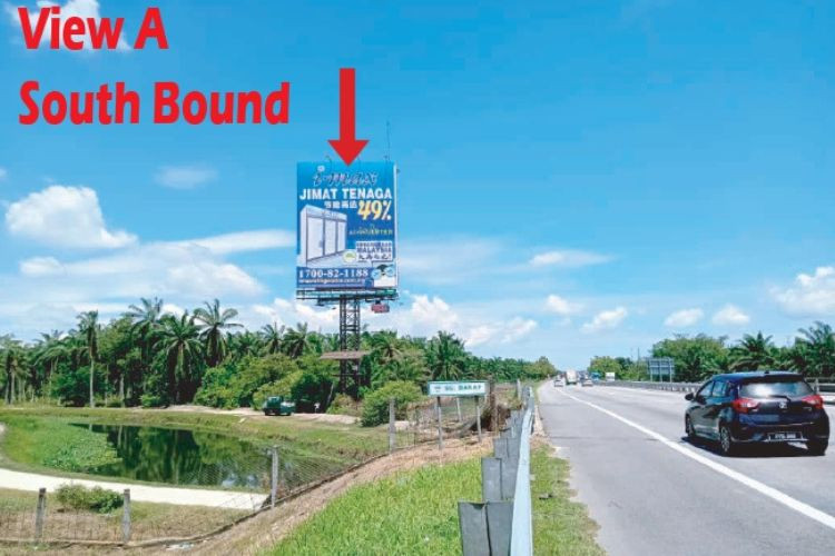 2 Sided Vertical Unipole Billboard at NSE Highway KM158.9, Jawi, Penang (between Bukit Tambun and Jawi Interchange)