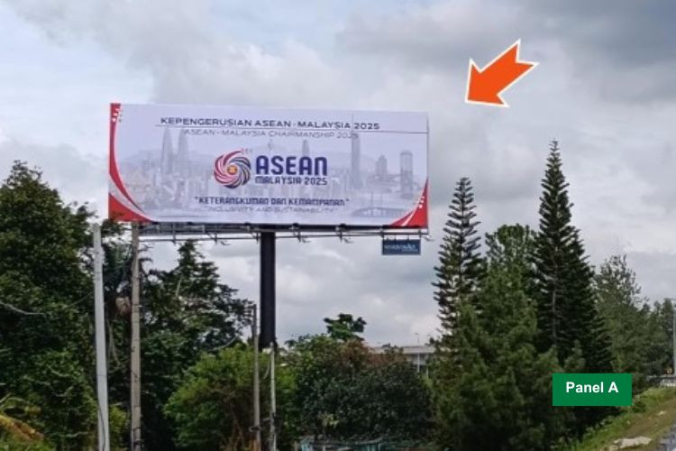 2 Sided Horizontal Unipole Billboard at MEX Highway KM24.5, Putrajaya, Selangor