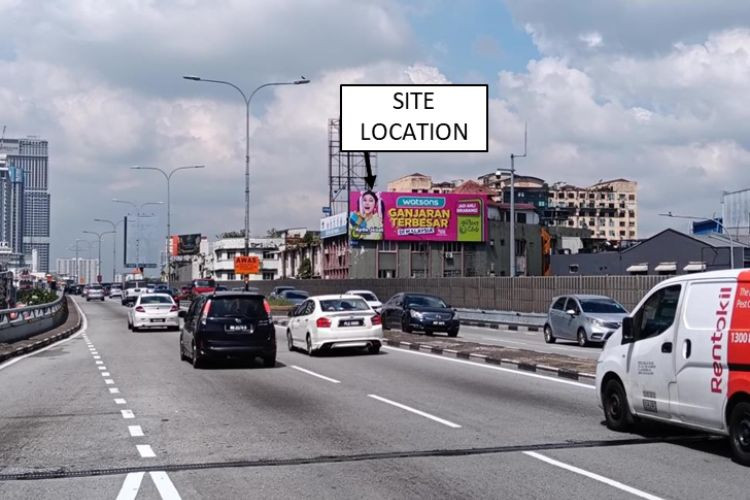 1 Sided Horizontal Wall-Banner Billboard at Jalan Yew, Kuala Lumpur