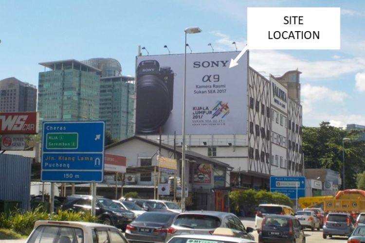 1 Sided Wall-Banner Billboard at Old Klang Road, Kuala Lumpur