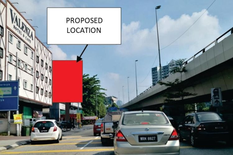 1 Sided Vertical Minipole Billboard at Old Klang Road, Kuala Lumpur