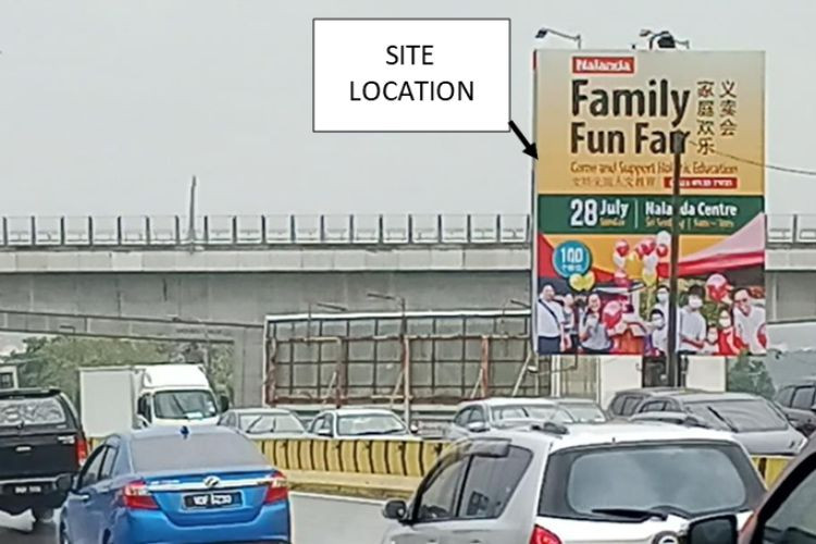 1 Sided Vertical Minipole Billboard at Jalan Besar, Seri Kembangan, Selangor (near South City Plaza)
