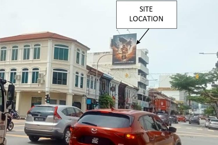 1 Panel Vertical Wall-Banner Billboard at Jalan Sultan Idris Shah, Ipoh, Perak (near Ipoh Parade)