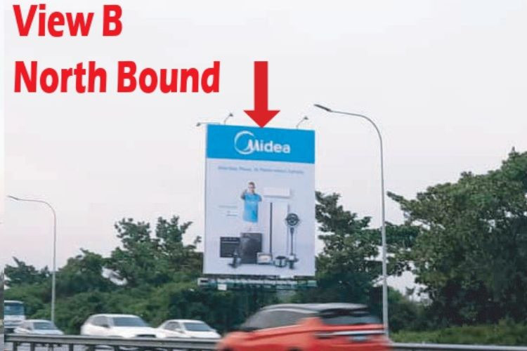 Vertical Minipole Billboard at NSE Highway KM130.3, Sungai Dua, Penang