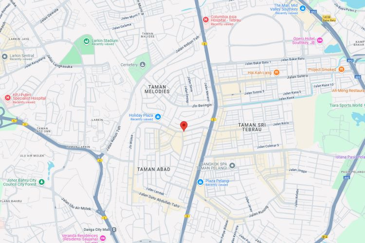 Jalan Dato Sulaiman / Jalan Seladang, Johor Bahru, Johor