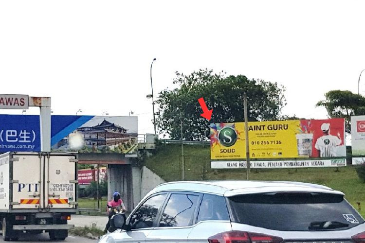 1 Panel Free Standing Billboard at Jalan Meru, Klang, Selangor (towards Setia Alam)