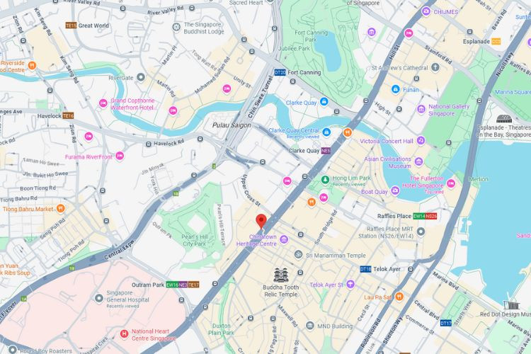 Map - Horizontal Frontlit Billboard at People's Park Complex, Chinatown, Central Region (near Chinatown Pedestrian Bridge)