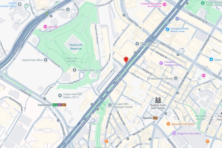 Map - Vertical Frontlit Billboard at People's Park Complex, Chinatown, Central Region (at entrance People's Park Complex)