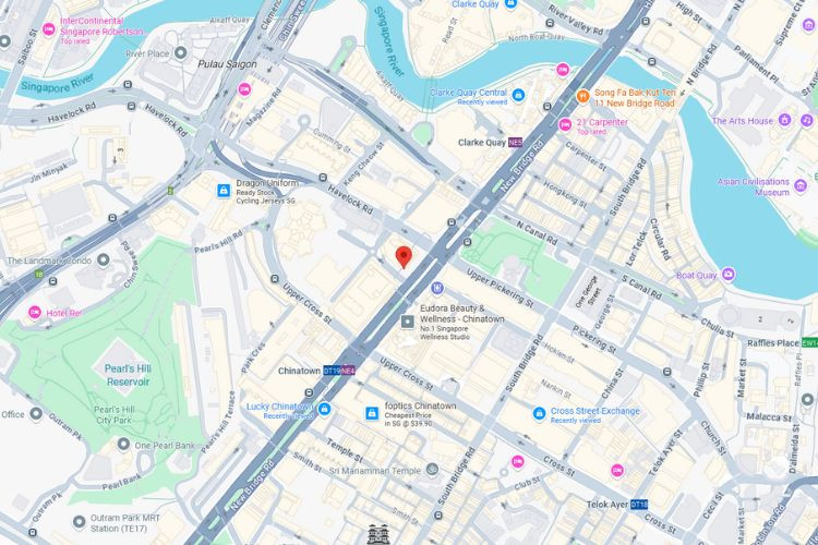 Map - Vertical Frontlit Billboard at Eu Tong Sen St / Havelock Square, Chinatown, Central Region (attached to Furama City Centre [B])