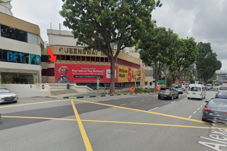 Horizontal Frontlit Billboard at Alexandra Rd / Queensway Dr, Queenstown, Central Region (attached to Queensway Shopping Centre)