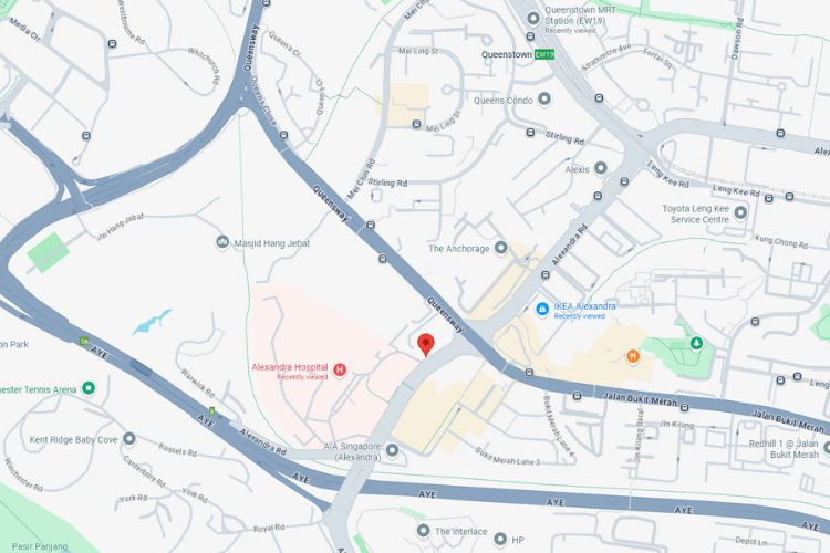 Map - Horizontal Frontlit Billboard at Alexandra Rd / Queensway Dr, Queenstown, Central Region (attached to Queensway Shopping Centre)