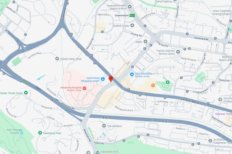 Map -  Vertical Frontlit Billboard at Alexandra Rd / Queensway, Queenstown, Central Region (attached to Queensway Shopping Centre)