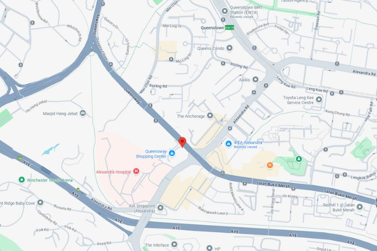 Map - Vertical Frontlit Billboard at Queensway, Queenstown, Central Region (attached to Queensway Shopping Centre, near entrance parking)