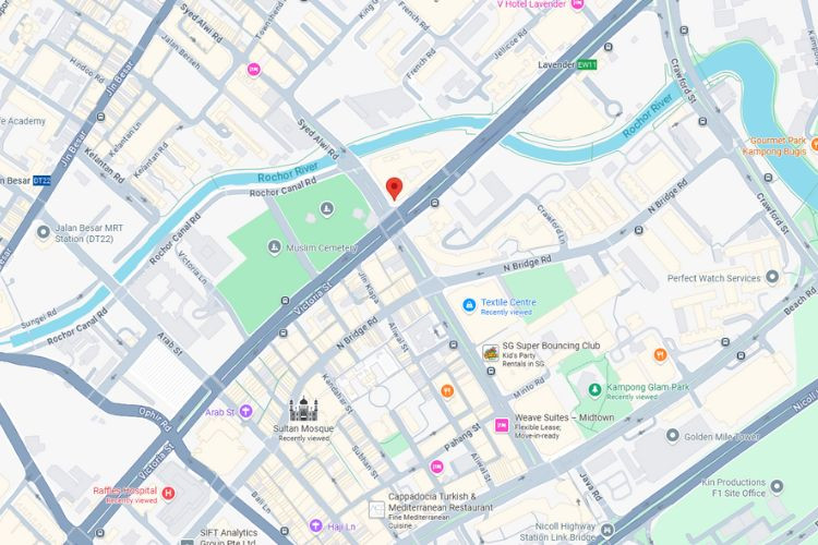 Map - Frontlit Billboard at Jalan Sultan / Victoria St, Kallang, Central Region (attached to Hotel Boss)