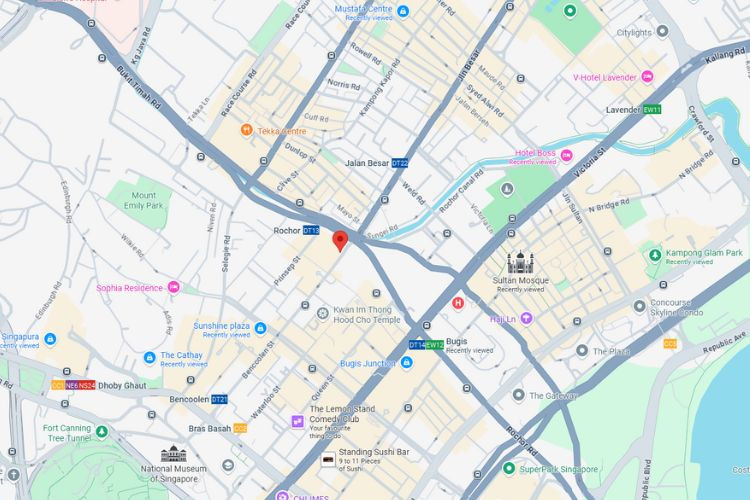 Map - Vertical Backlit Billboard at Bencoolen St, Rochor, Central Region (attached to Sim Lim Square)