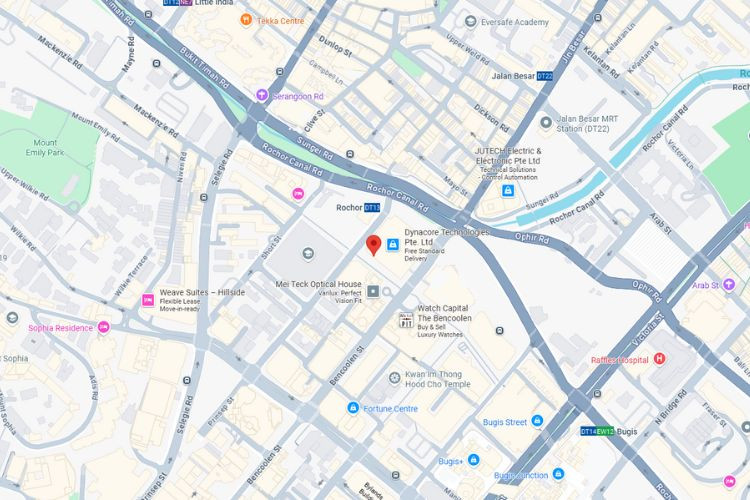 Map - Horizontal Frontlit Billboard at Albert St, Rochor, Central Region