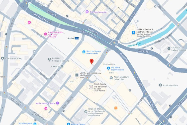 Map - Horizontal Indoor Backlit Billboard at Bencoolen St, Rochor, Central Region (at Sim Lim Car Park)