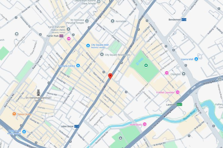 Map - Horizontal Frontlit Billboard at Jalan Besar, Rochor, Central Region (attached to Jalan Besar Plaza [B1 & B2])