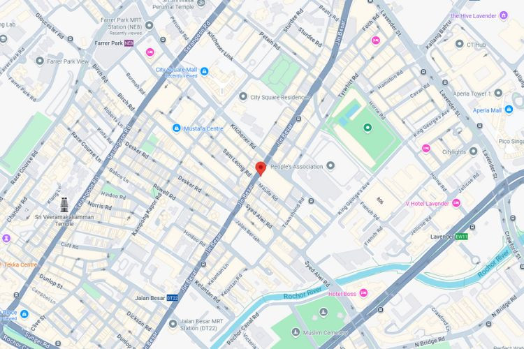 Map - Horizontal Frontlit Billboard at Jalan Besar, Rochor, Central Region (attached to Jalan Besar Plaza [D])