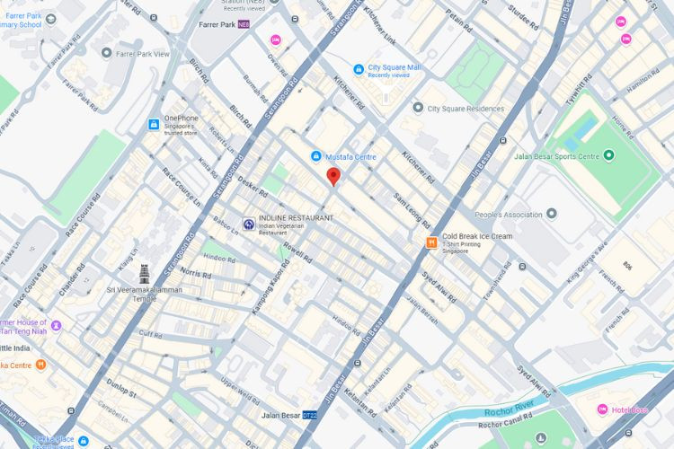 Map - Vertical Graphic Sticker Billboard at Mustafa Centre, Syed Alwi Rd, Kallang, Little India, Central Region (Entry 3)