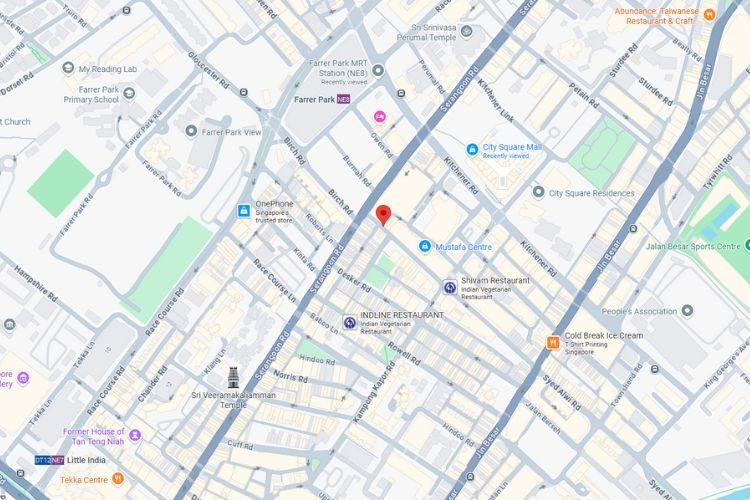 Map - Vertical Backlit Billboard at Syed Alwi Rd, Kallang, Little Media, Central Region (Entry 1)