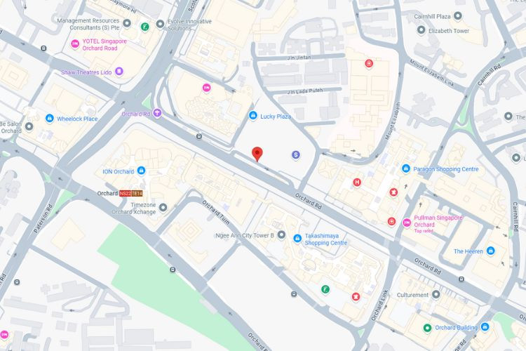 Map - Horizontal Indoor Backlit Billboard at Lucky Plaza, Orchard Rd, Newton, Central Region (at Lucky Plaza Entrance)