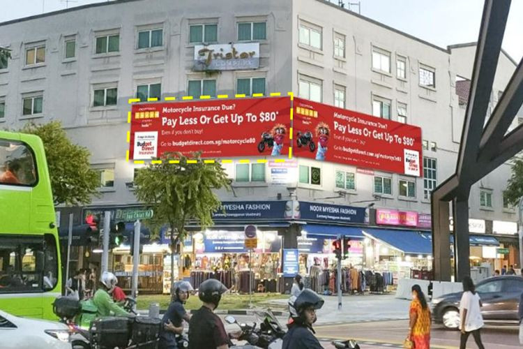 Horizontal Backlit Billboard at Joo Chiat Rd, Geylang, Central Region (attached to Tristar Complex)