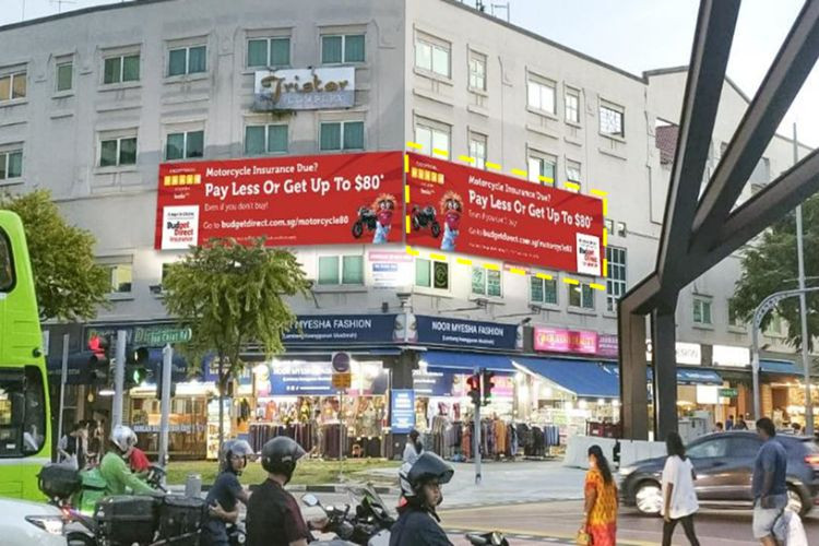 1 Panel Horizontal Backlit Billboard at Joo Chiat Rd / Geylang Rd, Geylang, Central Region (opposite Wisma Geylang Serai)