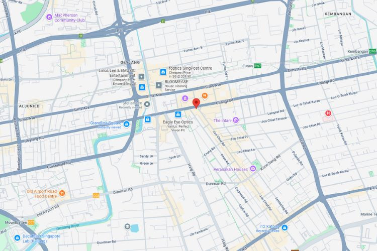 Map - Horizontal Backlit Billboard at Joo Chiat Rd / Geylang Rd, Geylang, Central Region (opposite Wisma Geylang Serai)