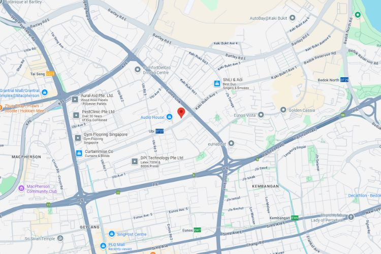 Map - Vertical Banner Billboard at Ubi Ave 2, Geylang, Central Region