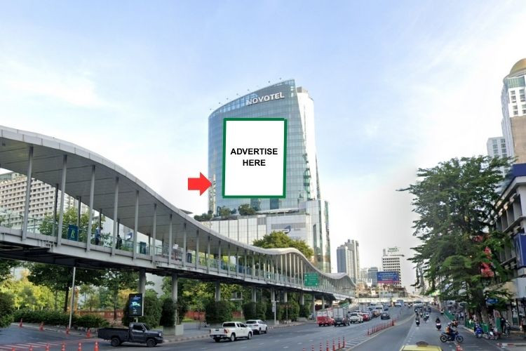 1 Panel Building Wrap Billboard at Novotel Platinum Position 1, Bangkok, Ratchathewi, Bangkok