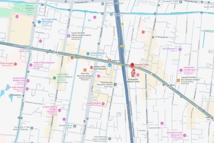 1 Panel Vertical Building Wrap Billboard at Ploenchit Center, Bangkok, Khlong Toei, Bangkok