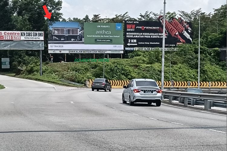 1 Panel Horizontal Spectacular Billboard at Jalan Pengaturcara, Subang Jaya, Shah Alam, Selangor