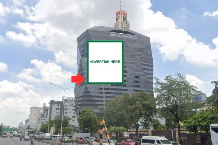 1 Building Wrap Billboard at Queensland Hotel, Bangkok, Ratchathewi, Bangkok