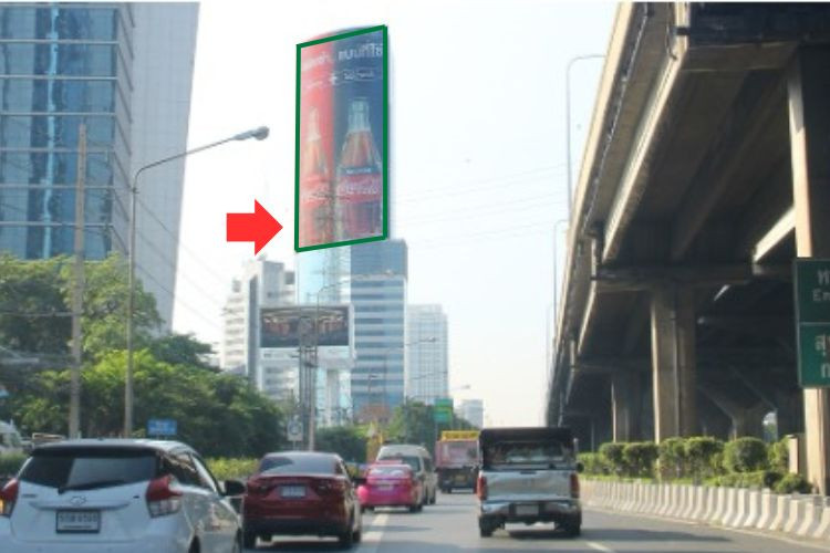 1 Panel Vertical Building Wrap Billboard at I Tower A2, Bangkok, Chatuchak, Bangkok